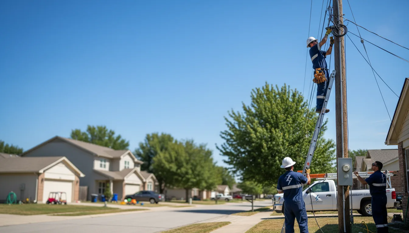 Residential electrician providing installation services in Crane, TX